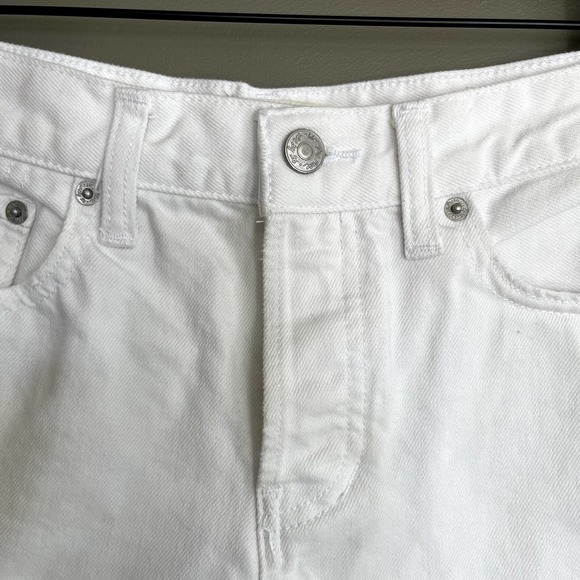 Free People Sofia Short White Denim Distressed Cutoff Shorts Size 26 Hi Rise - Picture 8 of 16